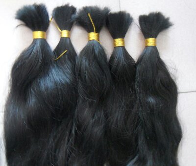 Bulk Hair Extensions made from unprocessed virgin human hair