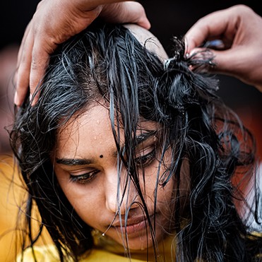 South indian virgin unprocessed human hair donated by single donor